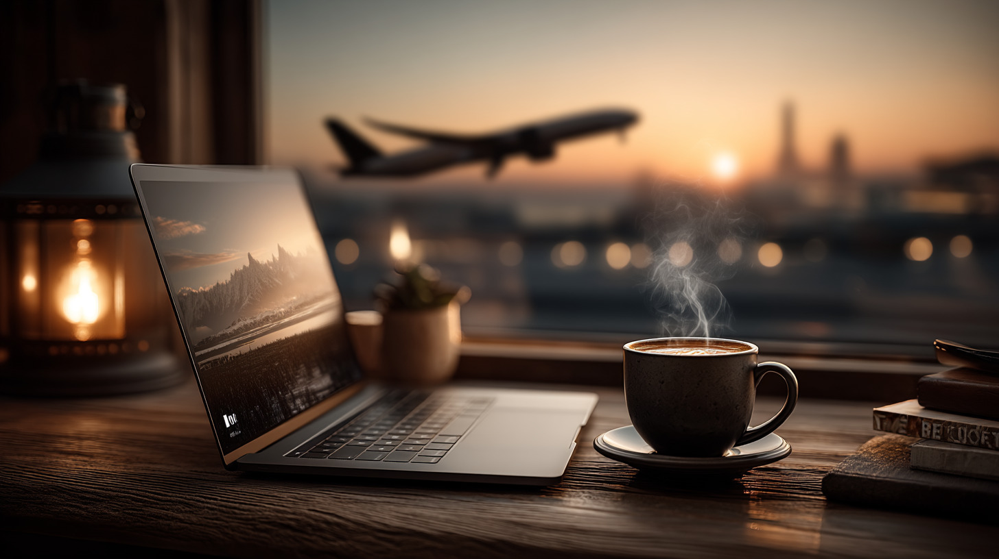 Quiet modern business lounge